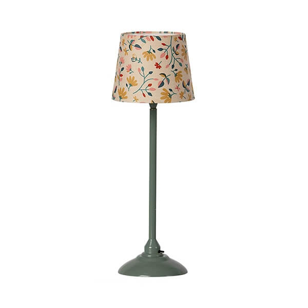Maileg - Miniature gulvlampe - Dark mint