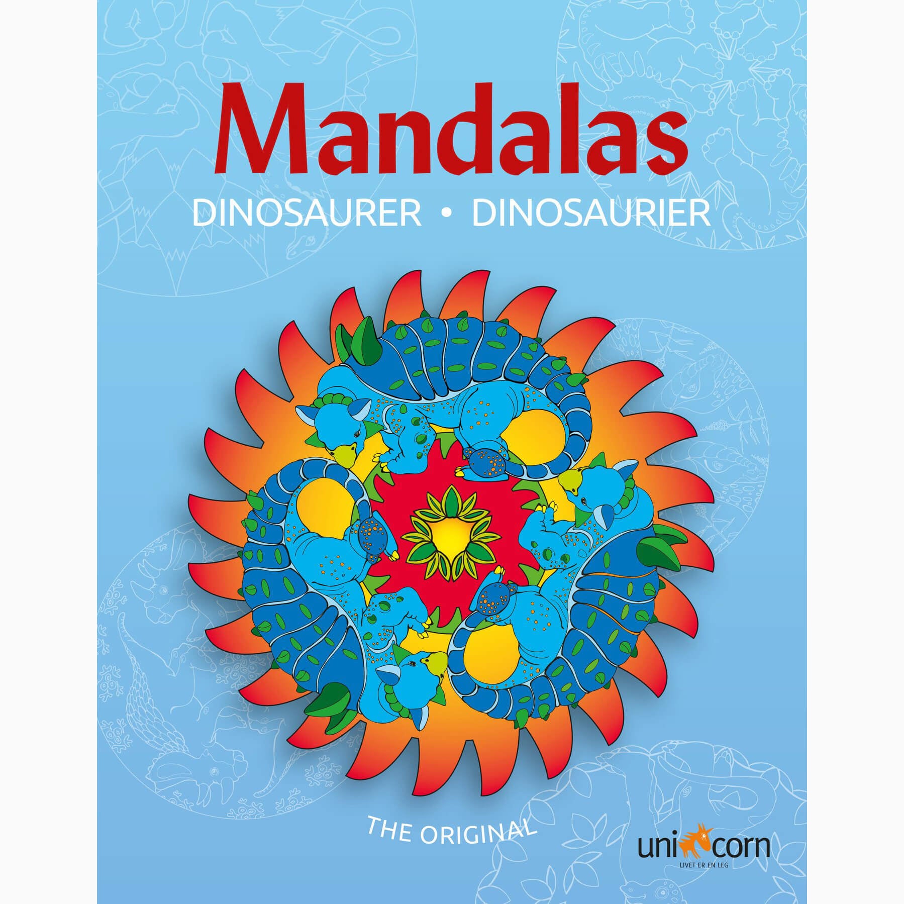 Mandalas - Malebog med Dinosaurer
