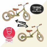 TryBike - Balancecykel - Tre hjul - Grøn