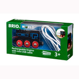 BRIO - Genopladeligt lokomotiv m/mini USB-kabel