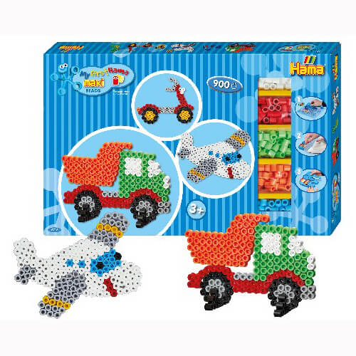 Hama - Maxi gigant blå gaveæske med 900 perler