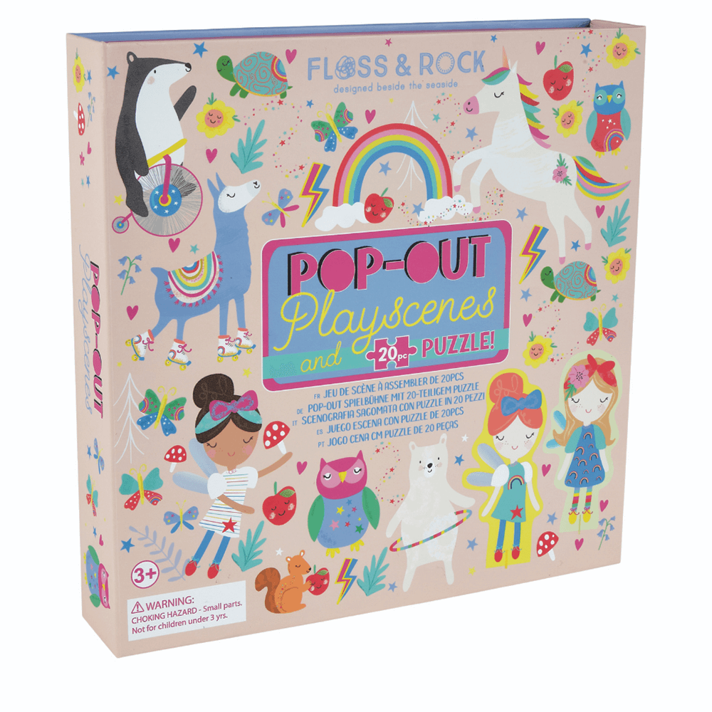 Floss & Rock - Pop Up, med puslespil - Feer