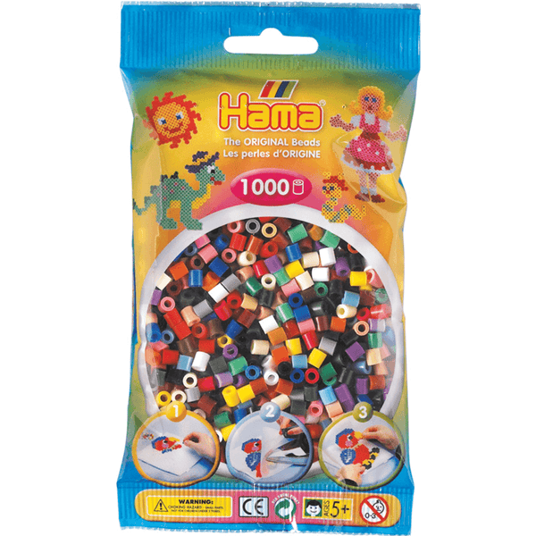 Hama - midi perler 1000stk mix 67