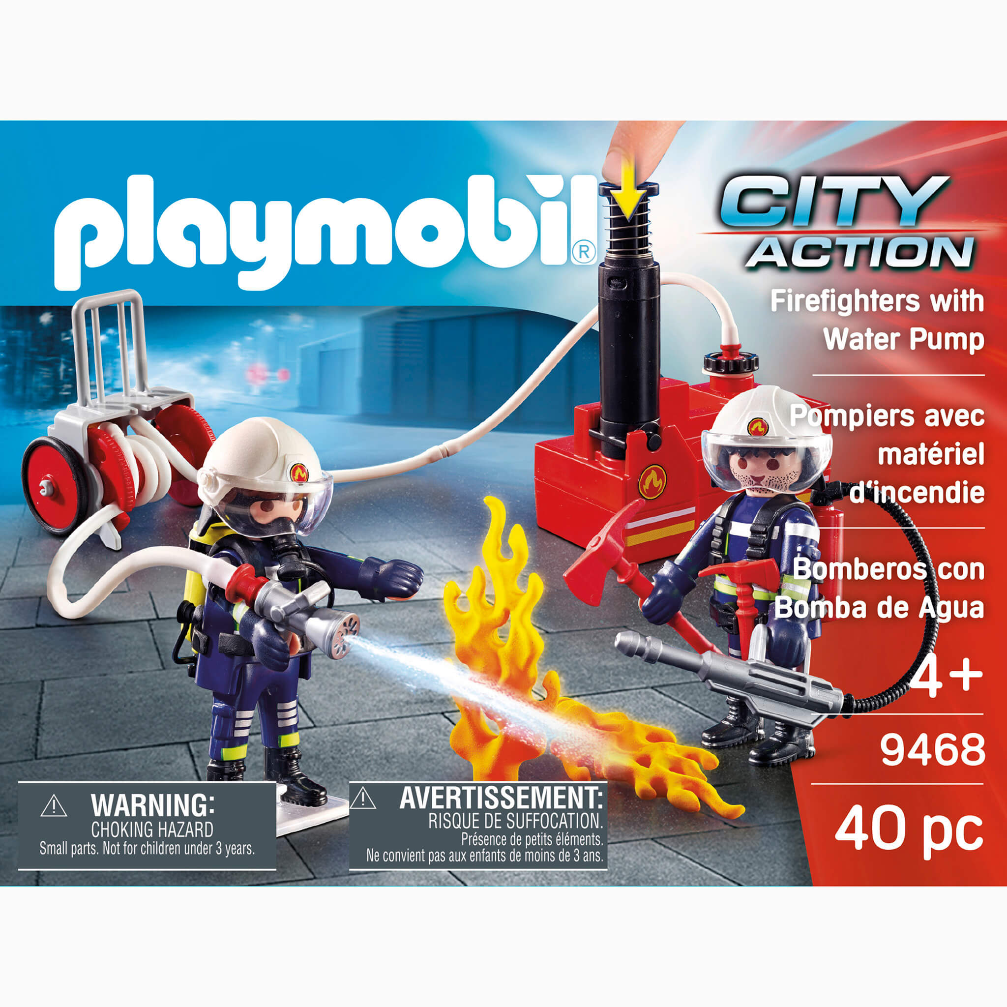 Playmobil - Brandmænd med vandpumpe