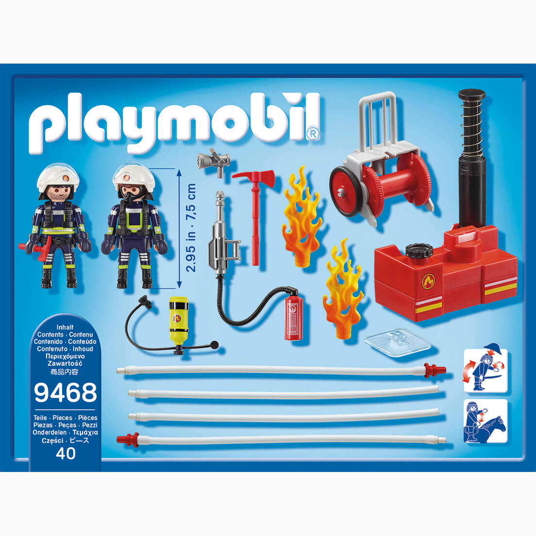 Playmobil - Brandmænd med vandpumpe