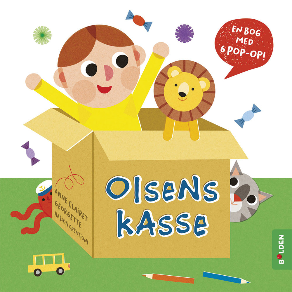 Forlaget Bolden - Olsens kasse – en pop-op-bog