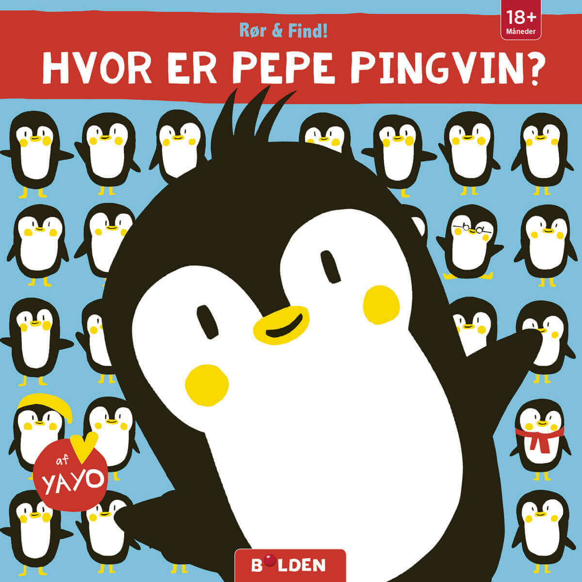 Forlaget Bolden - Rør og find: Hvor er Pepe pingvin?