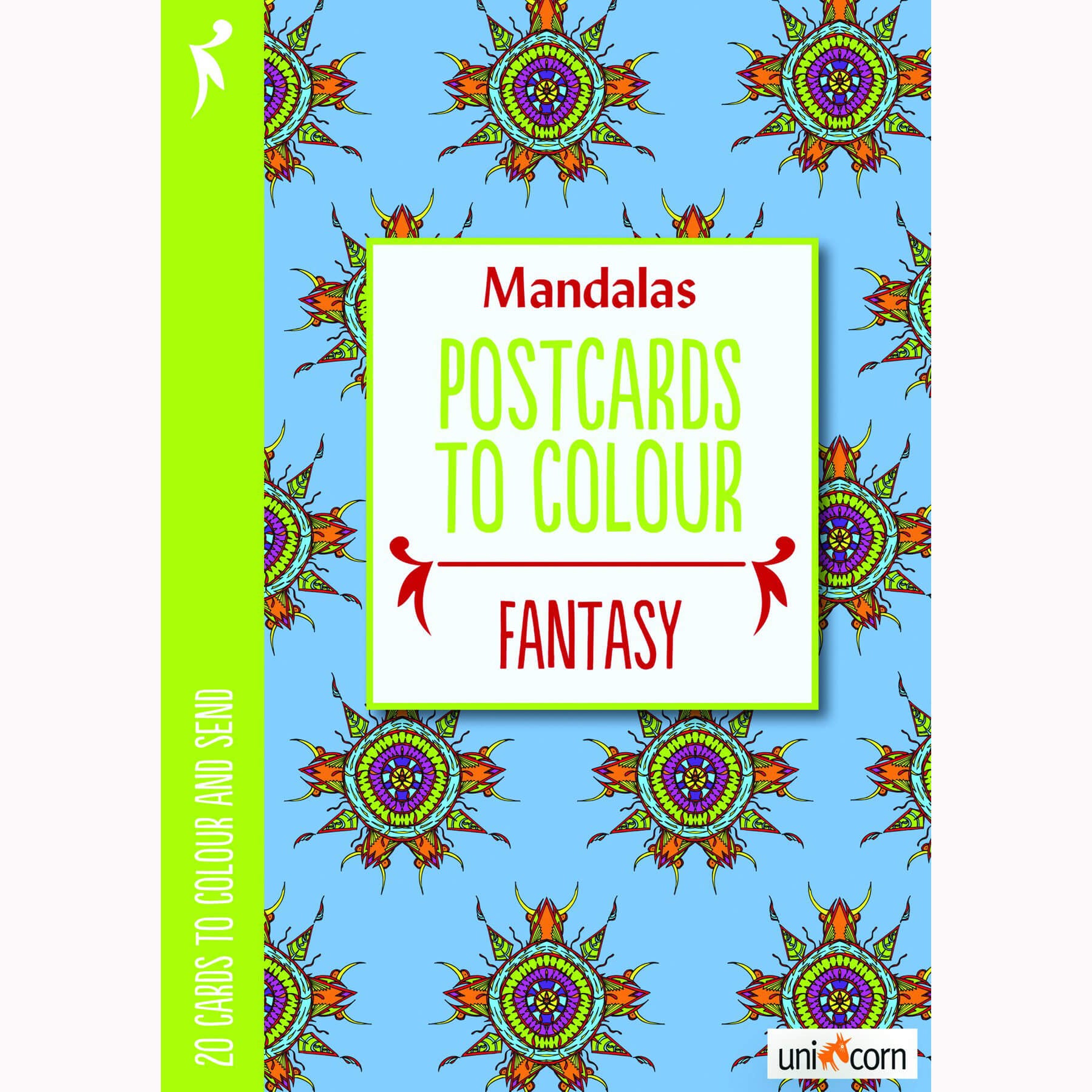Mandalas - Malebog postkort - Fantasy