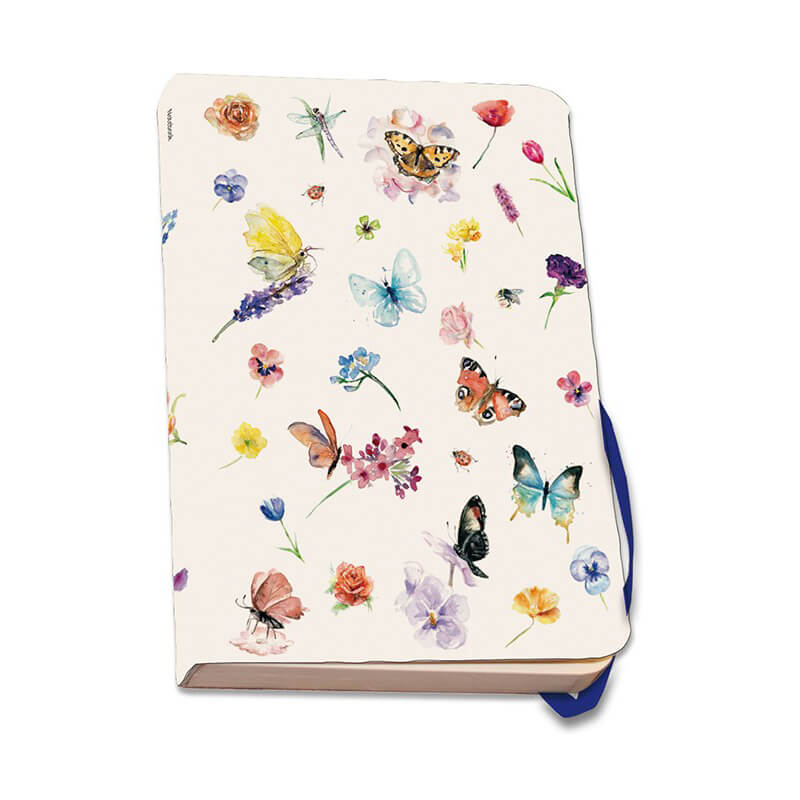 Bekking & Blitz - Notesbog -  A5 Sommerfugle og blomster