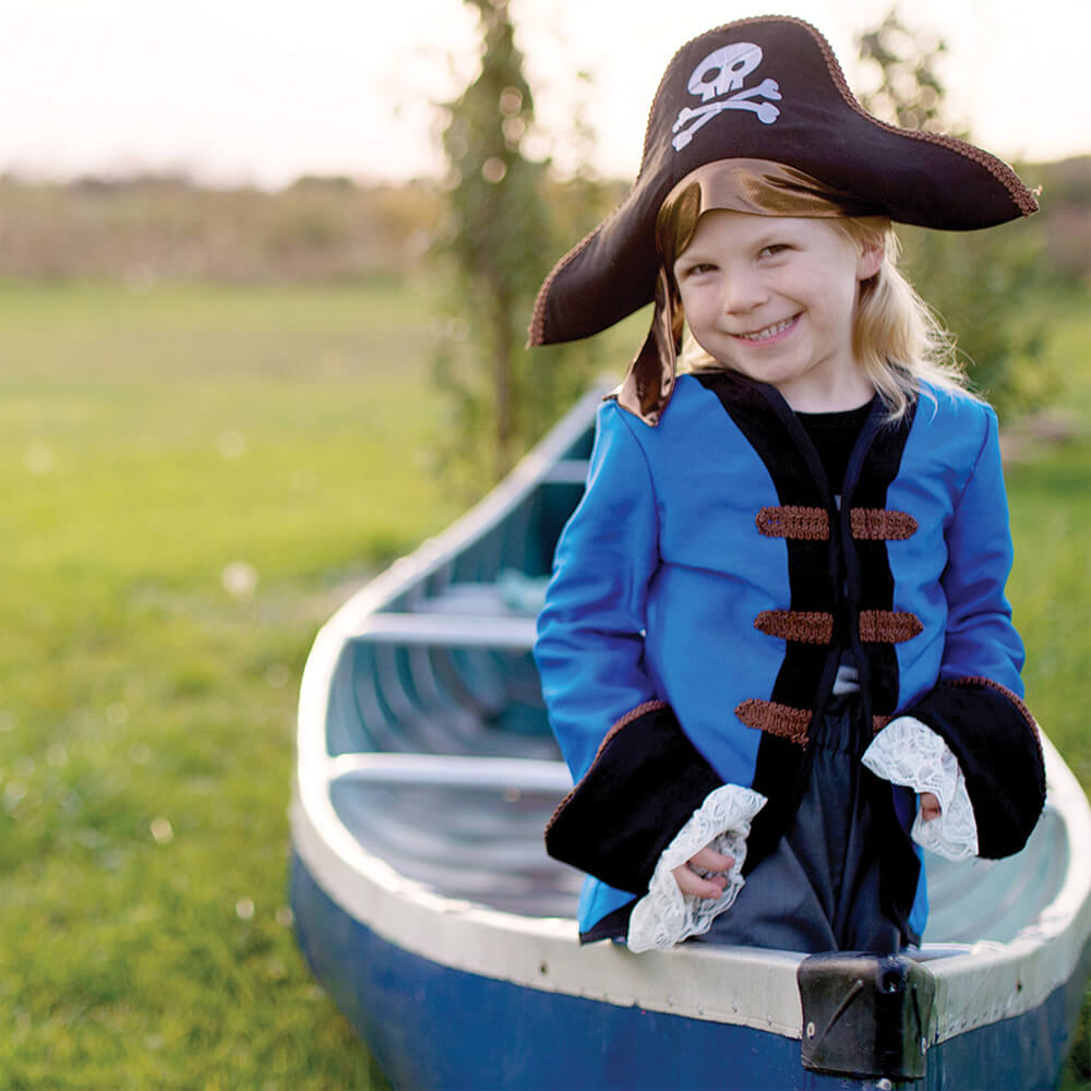 Great Pretenders - Pirat - Kostume med bukser og hat - 3-4år
