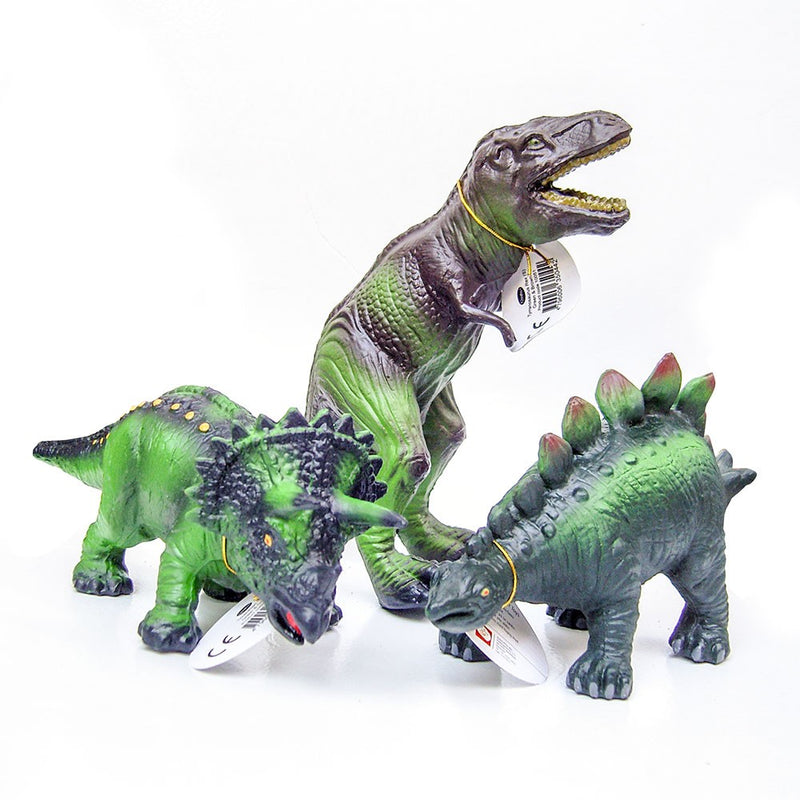 Green Rubber Toys - Dinosaurer - sæt med 3