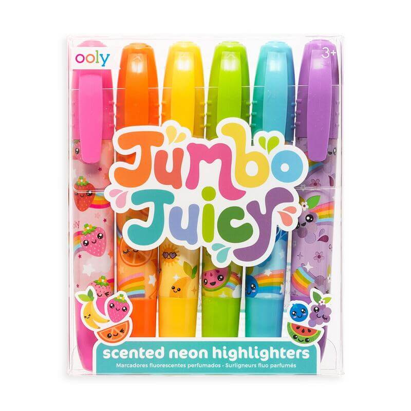 Ooly - Tuscher - Jumbo juicy scented neon highlighters - 6 stk.