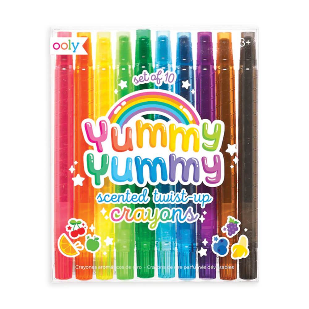 Ooly - Farvekridt - Yummy Yummy – Scented Twist-Up Crayons
