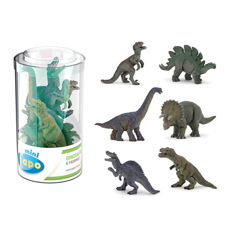 Papo - Mini Dinosaur - 6 stk