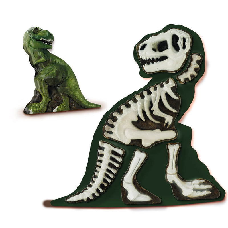 SES Creative - Støb & mal - T-Rex med skelet