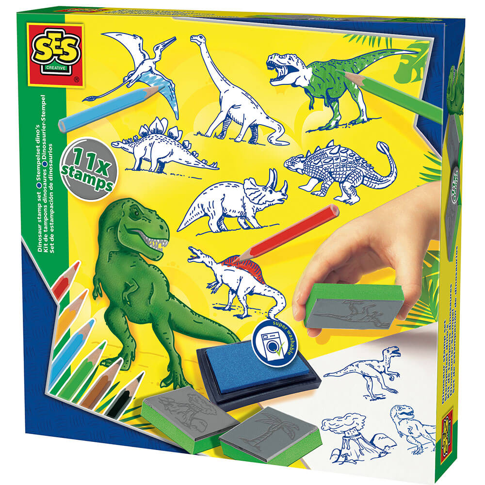 SES Creative - Stempelsæt - Dinosaurer