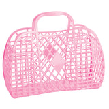 Sun Jellies - Retro Basket - Large - Bubblegum Pink