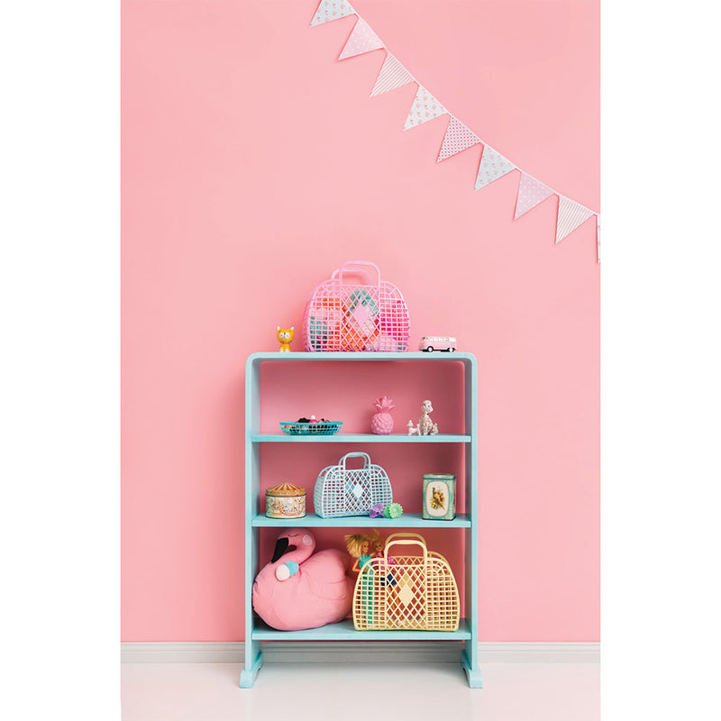 Sun Jellies - Retro Basket - Large - Bubblegum Pink