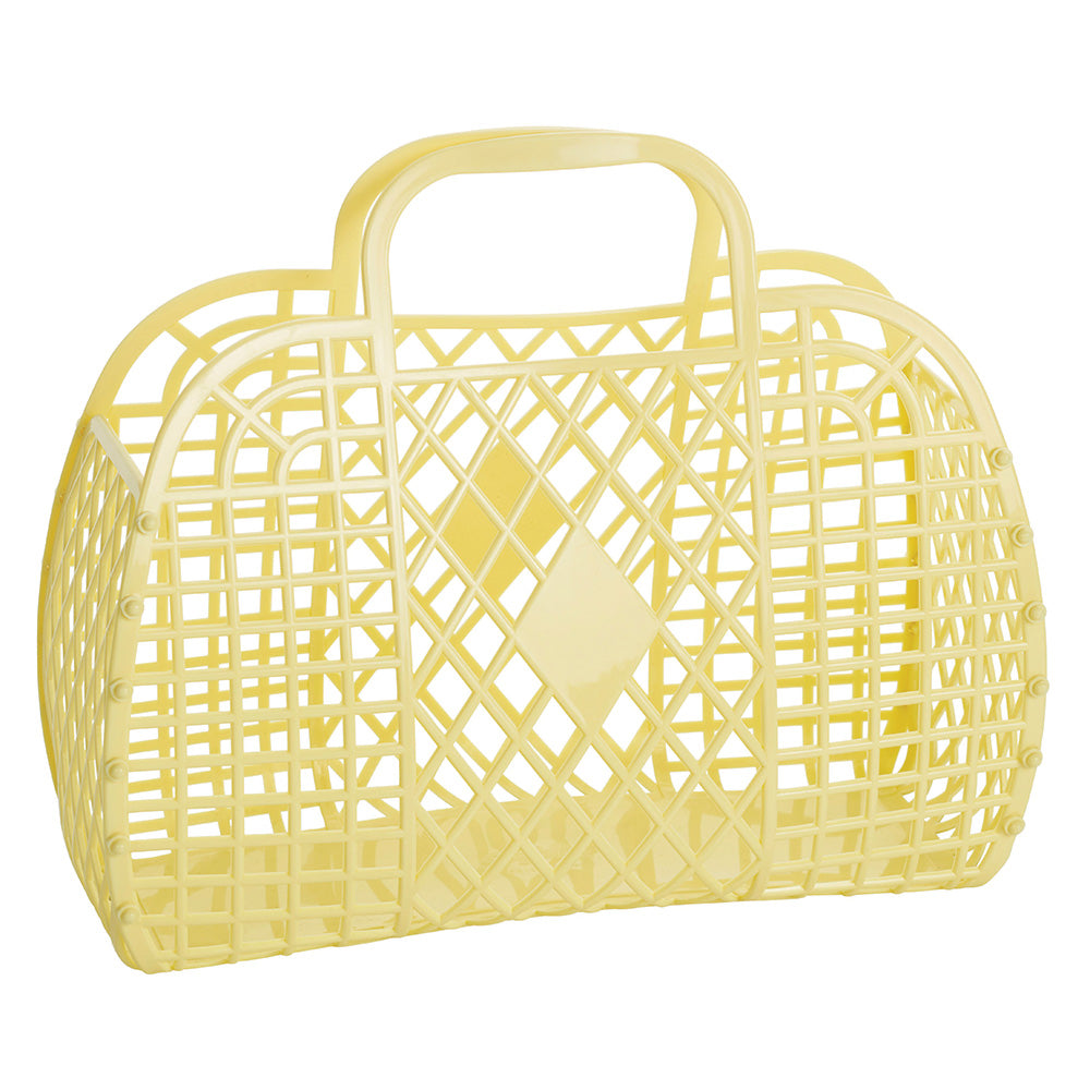 Sun Jellies - Retro Basket - Large - Yellow