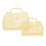 Sun Jellies - Retro Basket - Large - Yellow