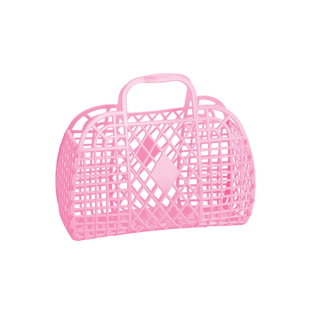 Sun Jellies - Retro Basket - Small - Bubblegum Pink