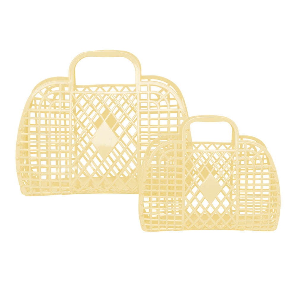 Sun Jellies -  Retro Basket - Small - Yellow