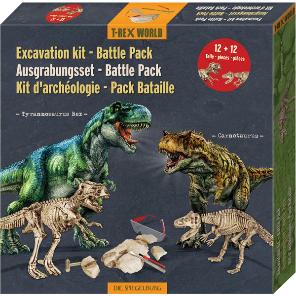 Spiegelburg - Udhug T-Rex og Carnotaurus - Battle Pack - 2stk
