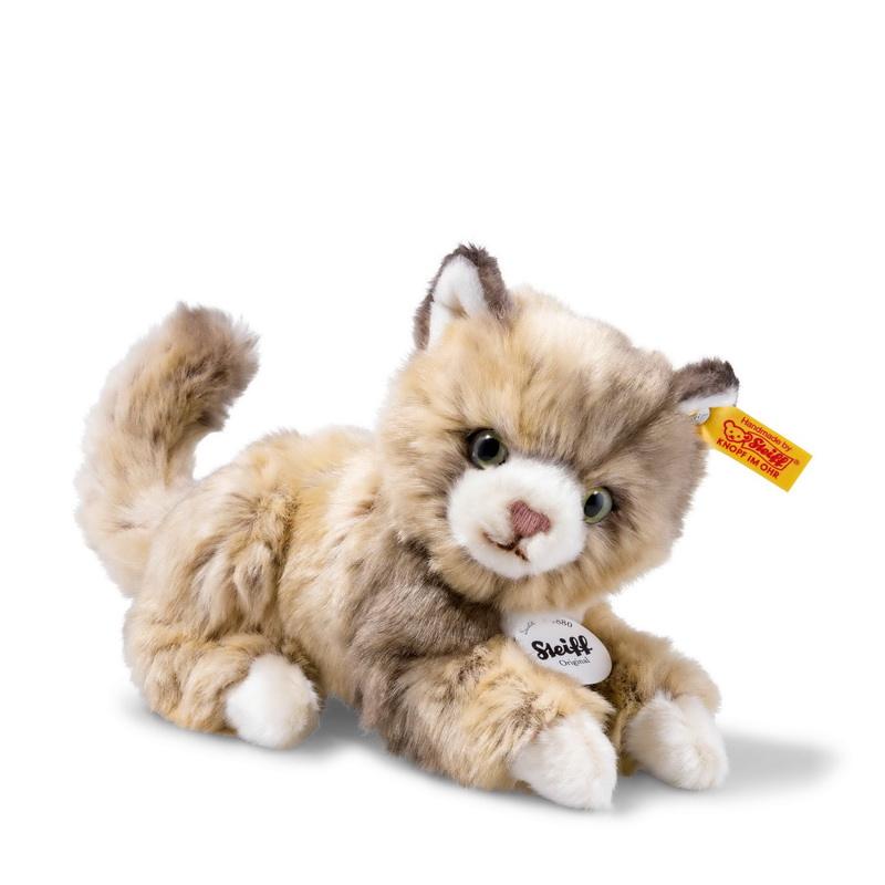 Steiff - Bamse - Lucy cat - spotted brown - 18 cm.