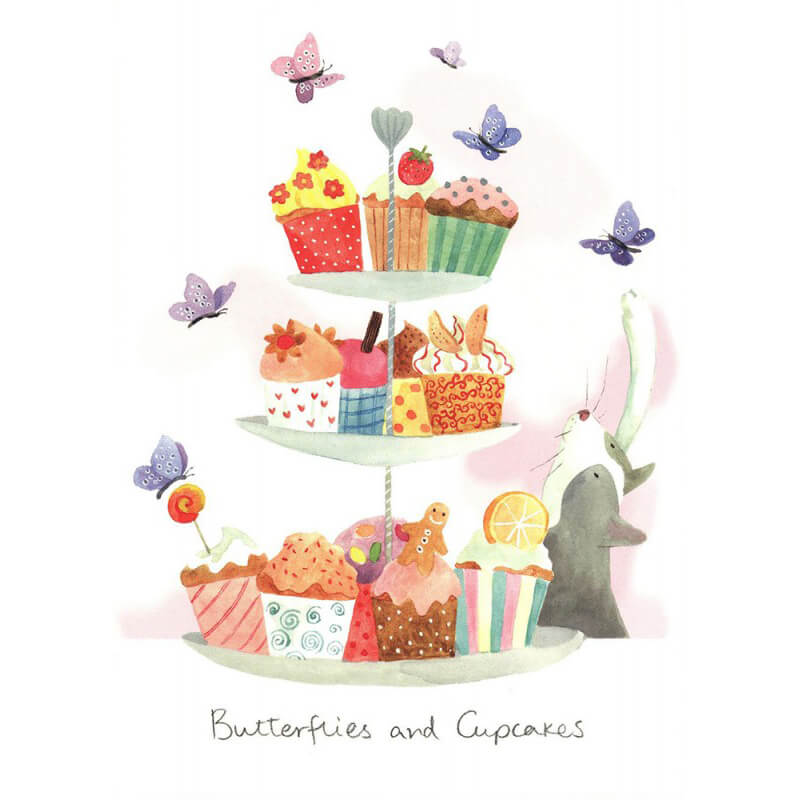 Two Bad Mice - Kort og konvolut - Butterflies and Cupcakes