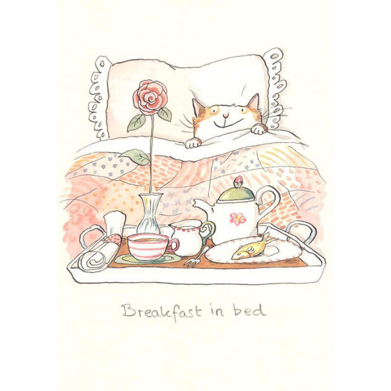 Two Bad Mice - Kort og konvolut - Breakfast in bed