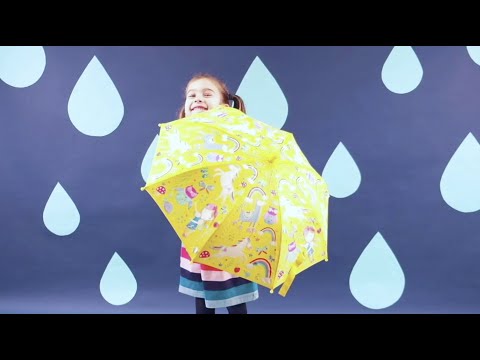 Floss & Rock - Paraply - Farveskiftende - Enhjørning